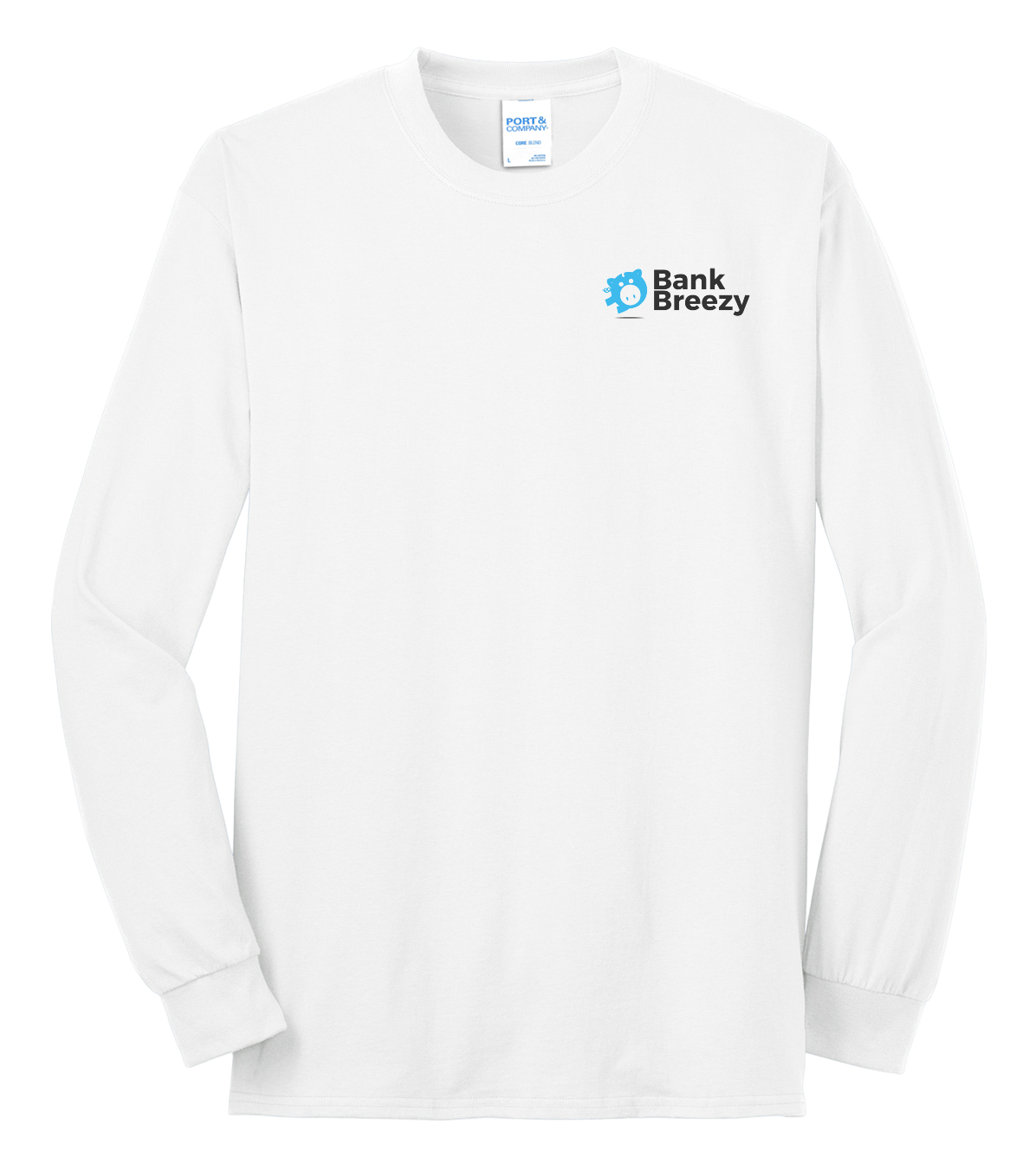 Bank Breezy - Port & Co® Tall Long Sleeve Core Blend Tee