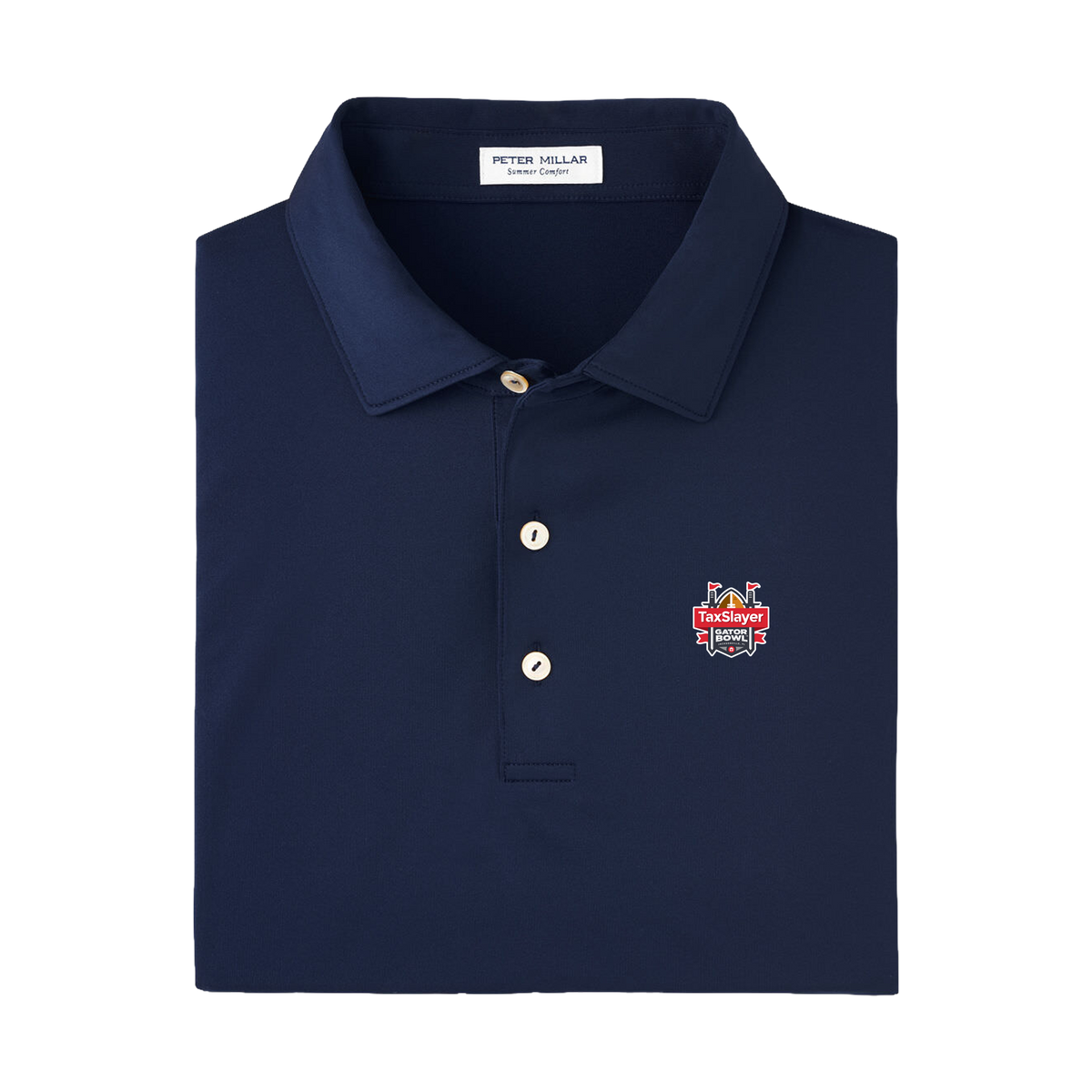 TSGB - Peter Millar Men's Solid Performance Polo - Self Collar