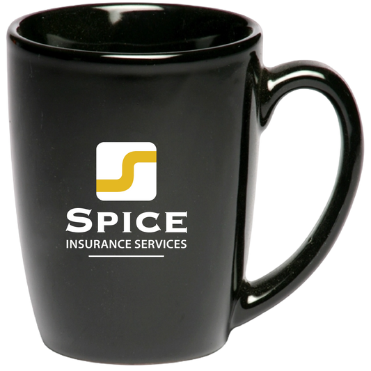 Spice - 12 oz. Curved Java Custom Coffee Mug