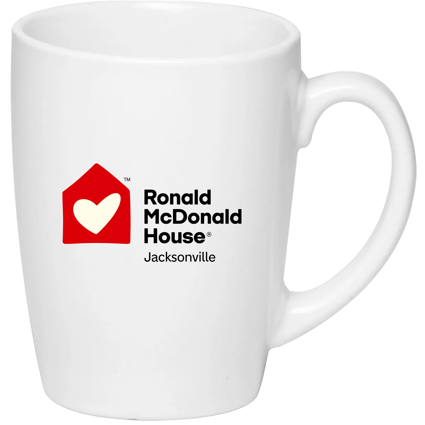 Ronald McDonald House Jacksonville - 12 oz. Curved Java Custom Coffee Mug