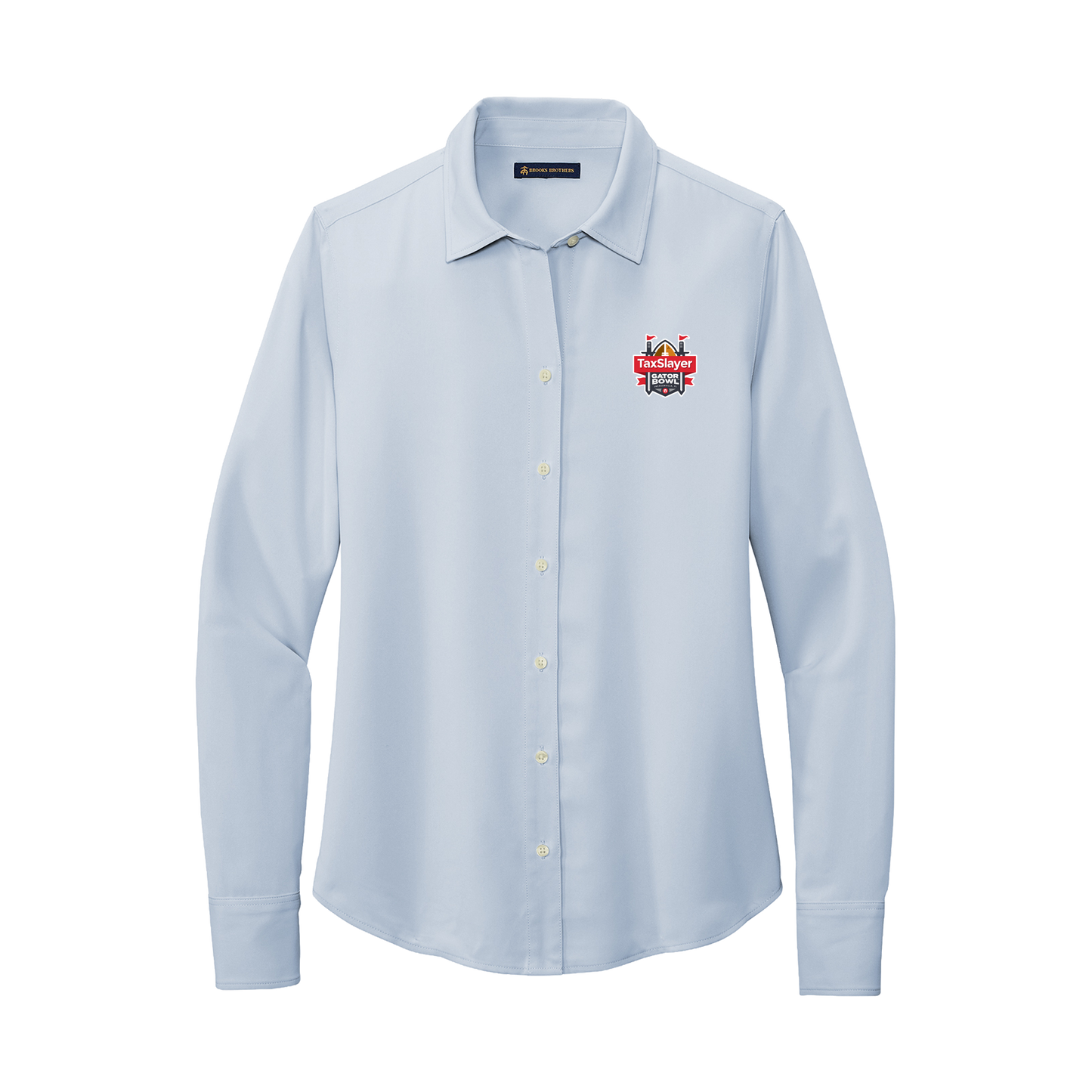 TaxSlayer- Brooks Brothers® Women’s Full-Button Satin Blouse