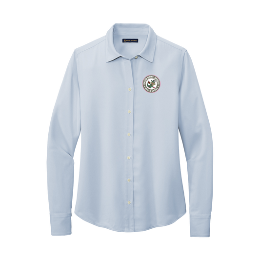 Bowl'd Ladies- Brooks Brothers® Women’s Full-Button Satin Blouse