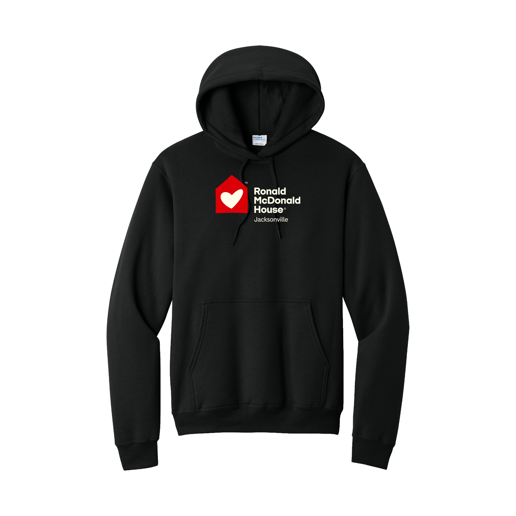 Ronald McDonald House Jacksonville - Port & Co® Core Fleece Pullover Hooded Sweatshirt