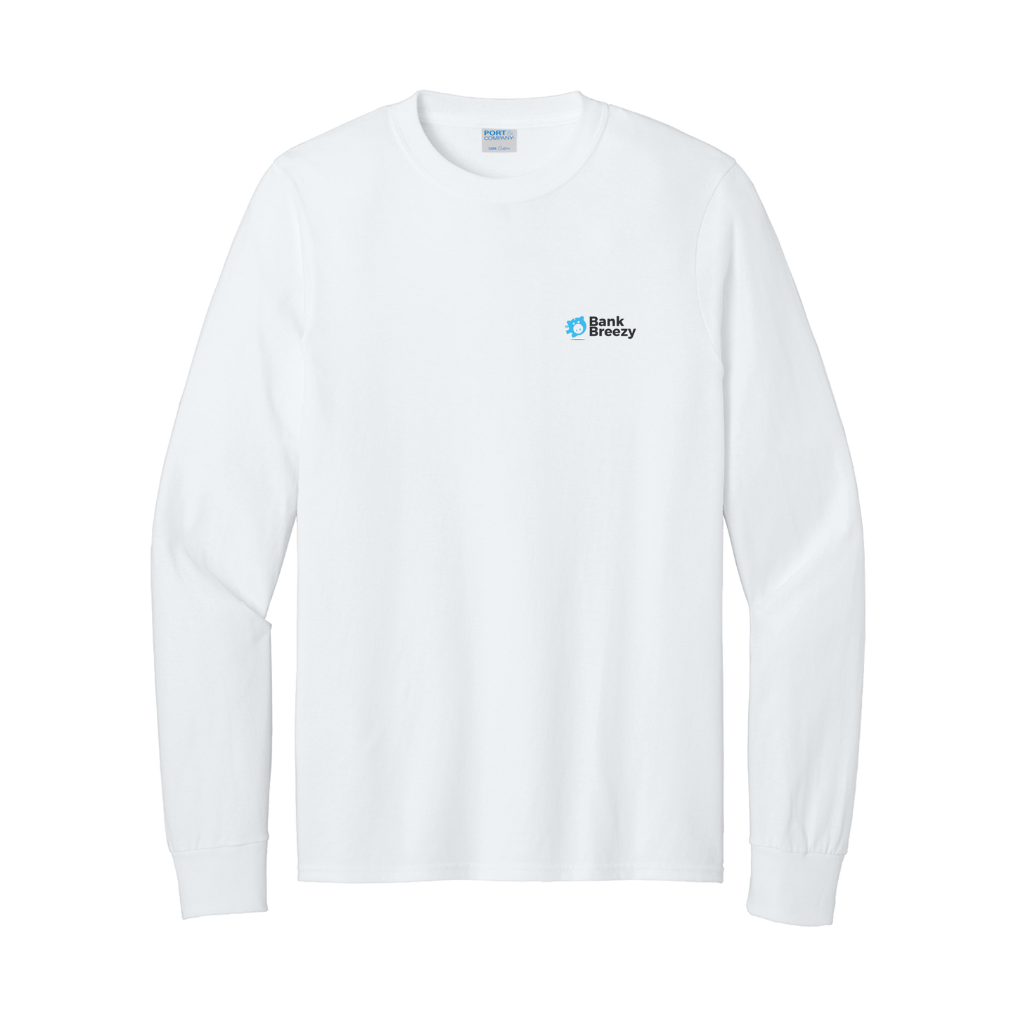 Bank Breezy - Port & Co® Long Sleeve Core Cotton Tee