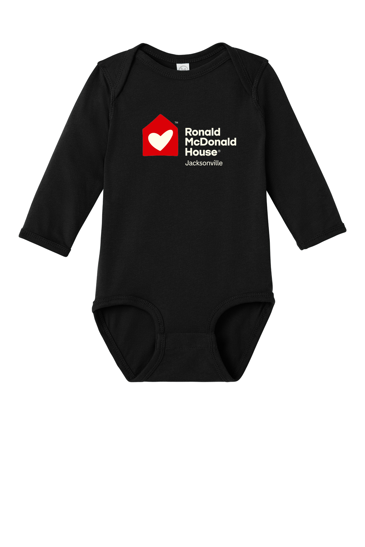 Ronald McDonald House Jacksonville - Rabbit Skins™ Infant Long Sleeve Jersey Bodysuit