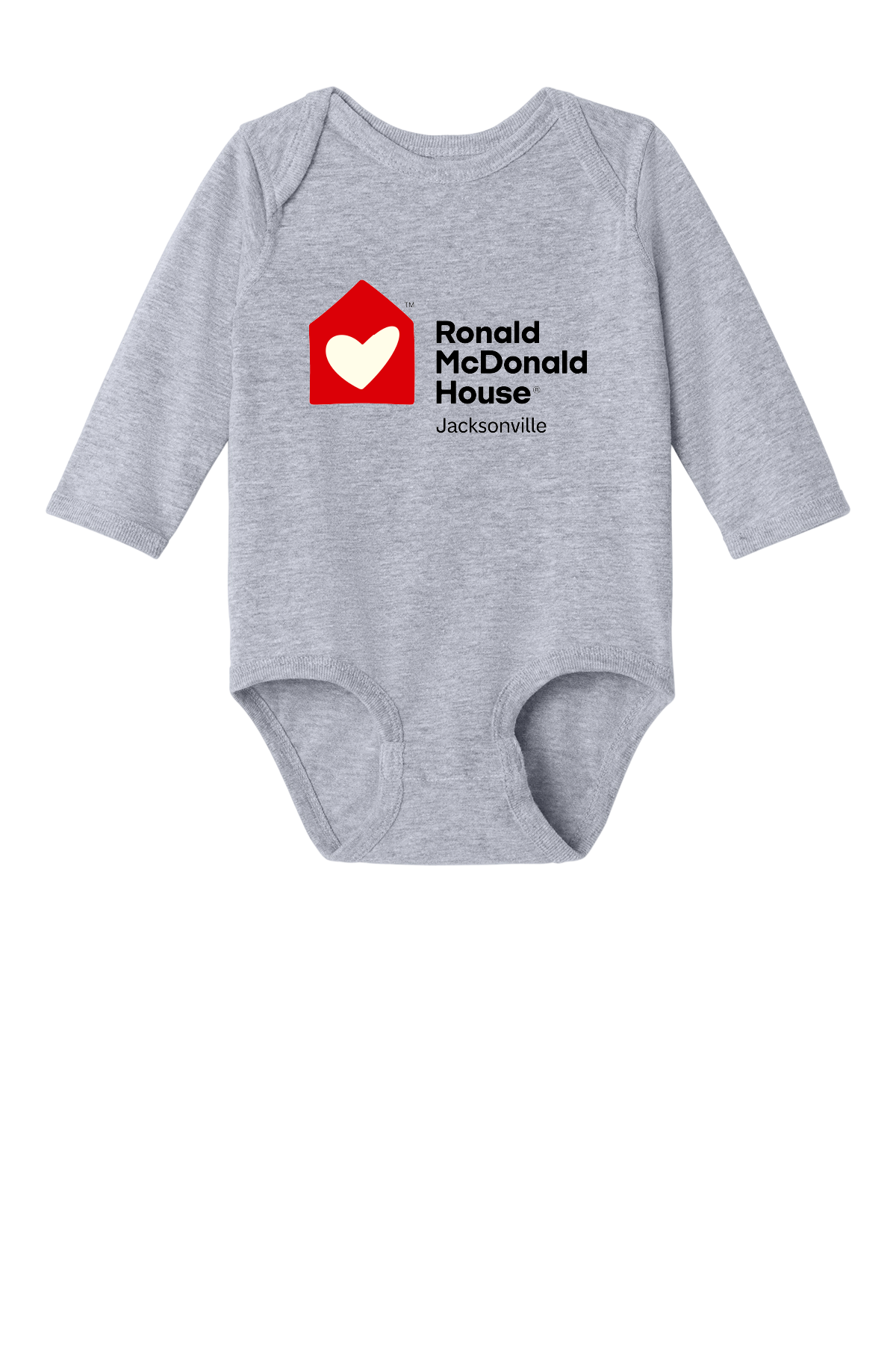 Ronald McDonald House Jacksonville - Rabbit Skins™ Infant Long Sleeve Jersey Bodysuit