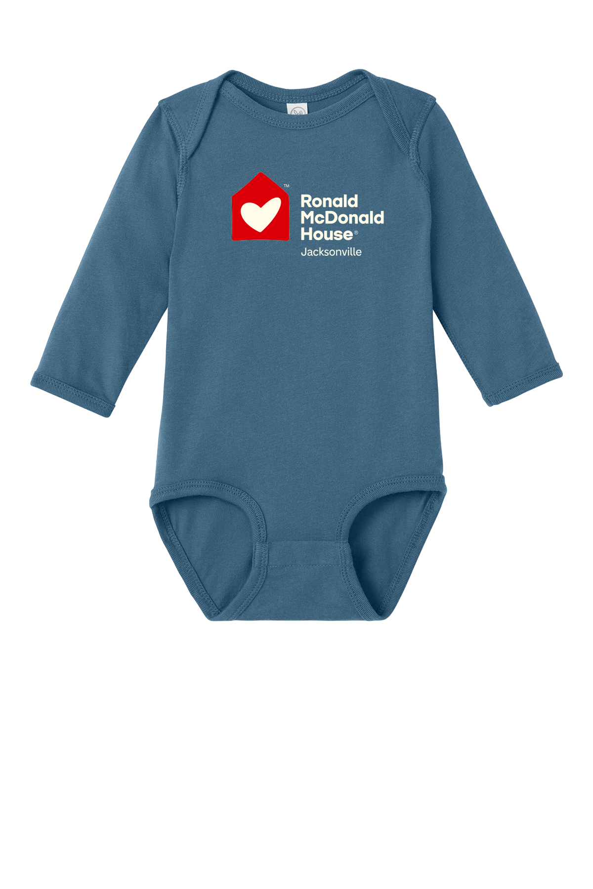 Ronald McDonald House Jacksonville - Rabbit Skins™ Infant Long Sleeve Jersey Bodysuit