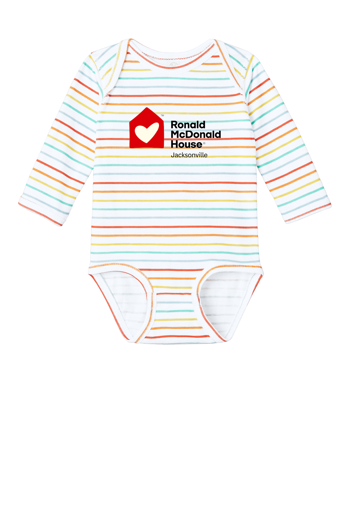Ronald McDonald House Jacksonville - Rabbit Skins™ Infant Long Sleeve Jersey Bodysuit