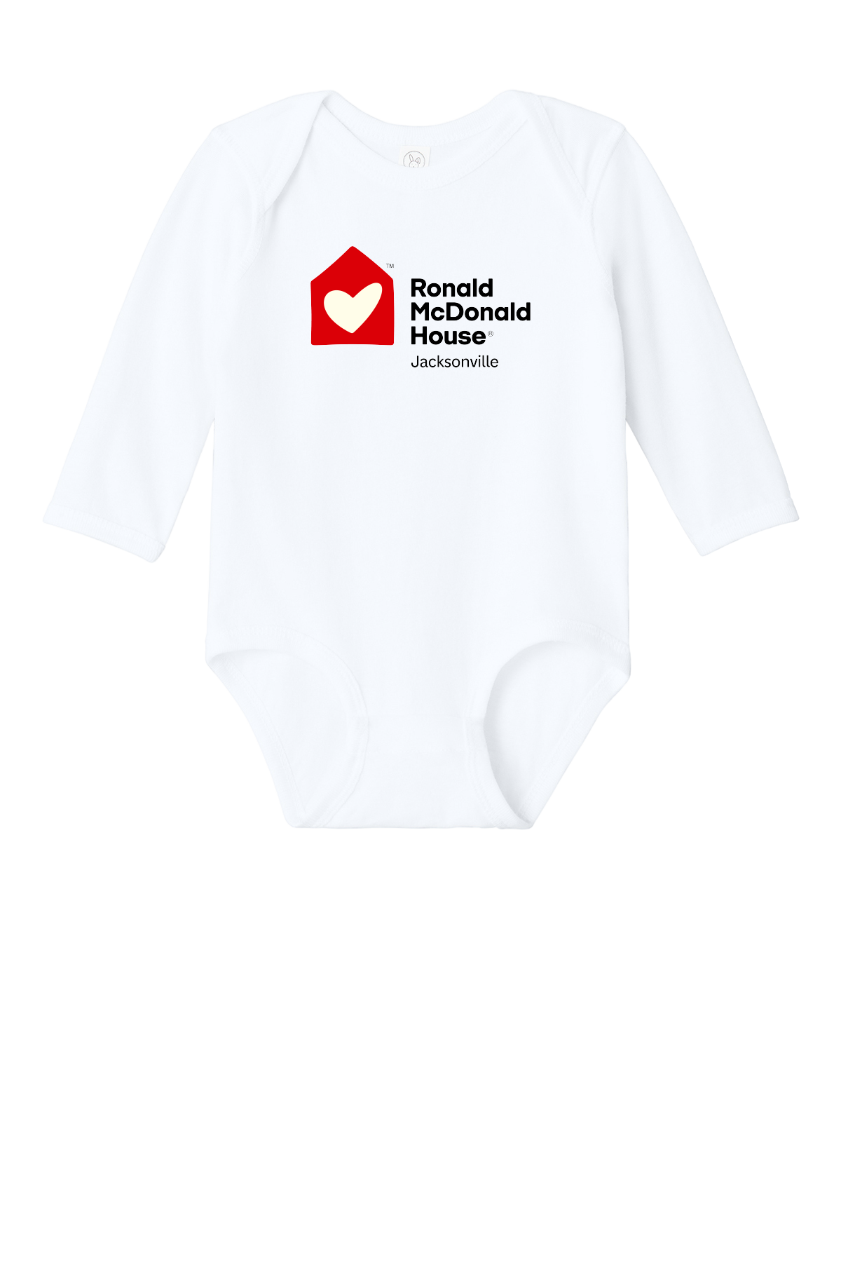 Ronald McDonald House Jacksonville - Rabbit Skins™ Infant Long Sleeve Jersey Bodysuit