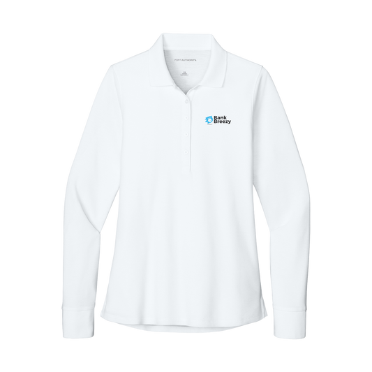 Bank Breezy - Port Authority® Women’s Wearever Signature Pique Long Sleeve Polo