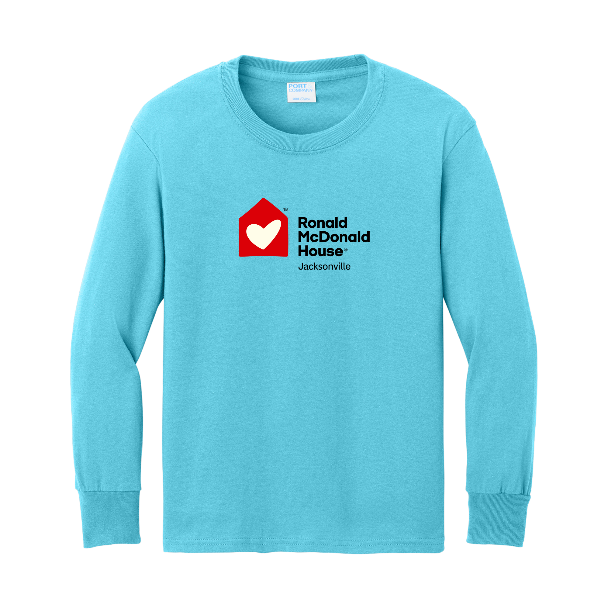 Ronald McDonald House Jacksonville - Port & Co® Youth Long Sleeve Core Cotton Tee