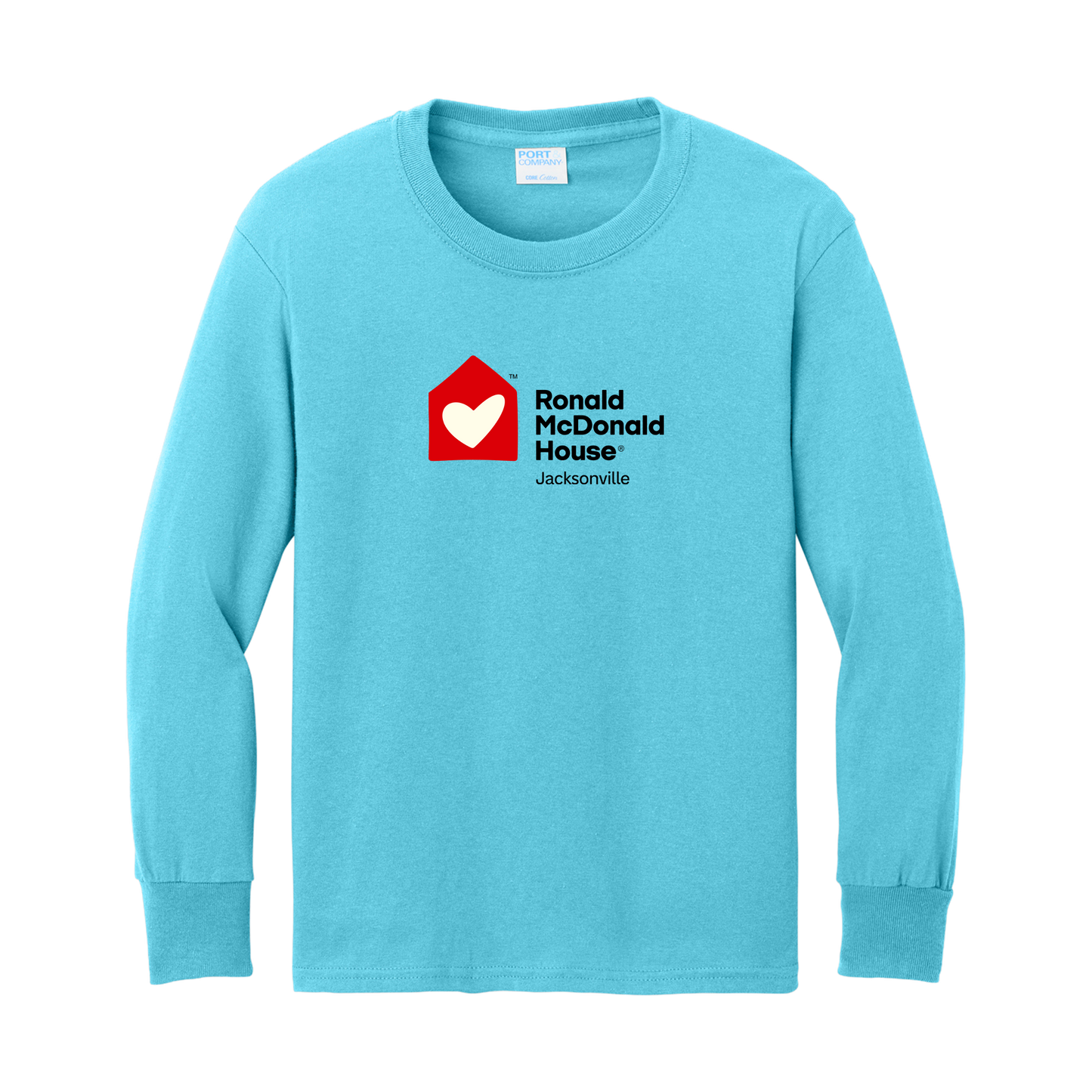 Ronald McDonald House Jacksonville - Port & Co® Youth Long Sleeve Core Cotton Tee