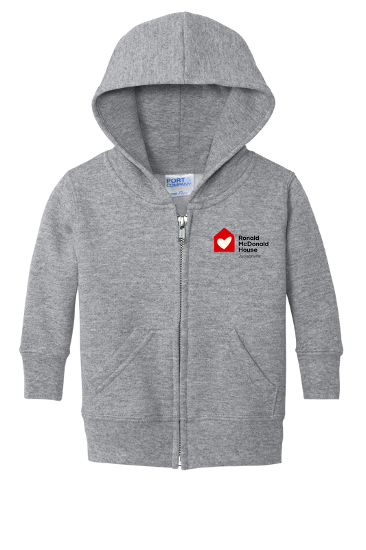 Ronald McDonald House Jacksonville - Port & Co® Infant Core Fleece Full-Zip Hooded Sweatshirt