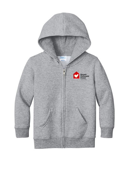 Ronald McDonald House Jacksonville - Port & Co® Toddler Core Fleece Full-Zip Hooded Sweatshirt