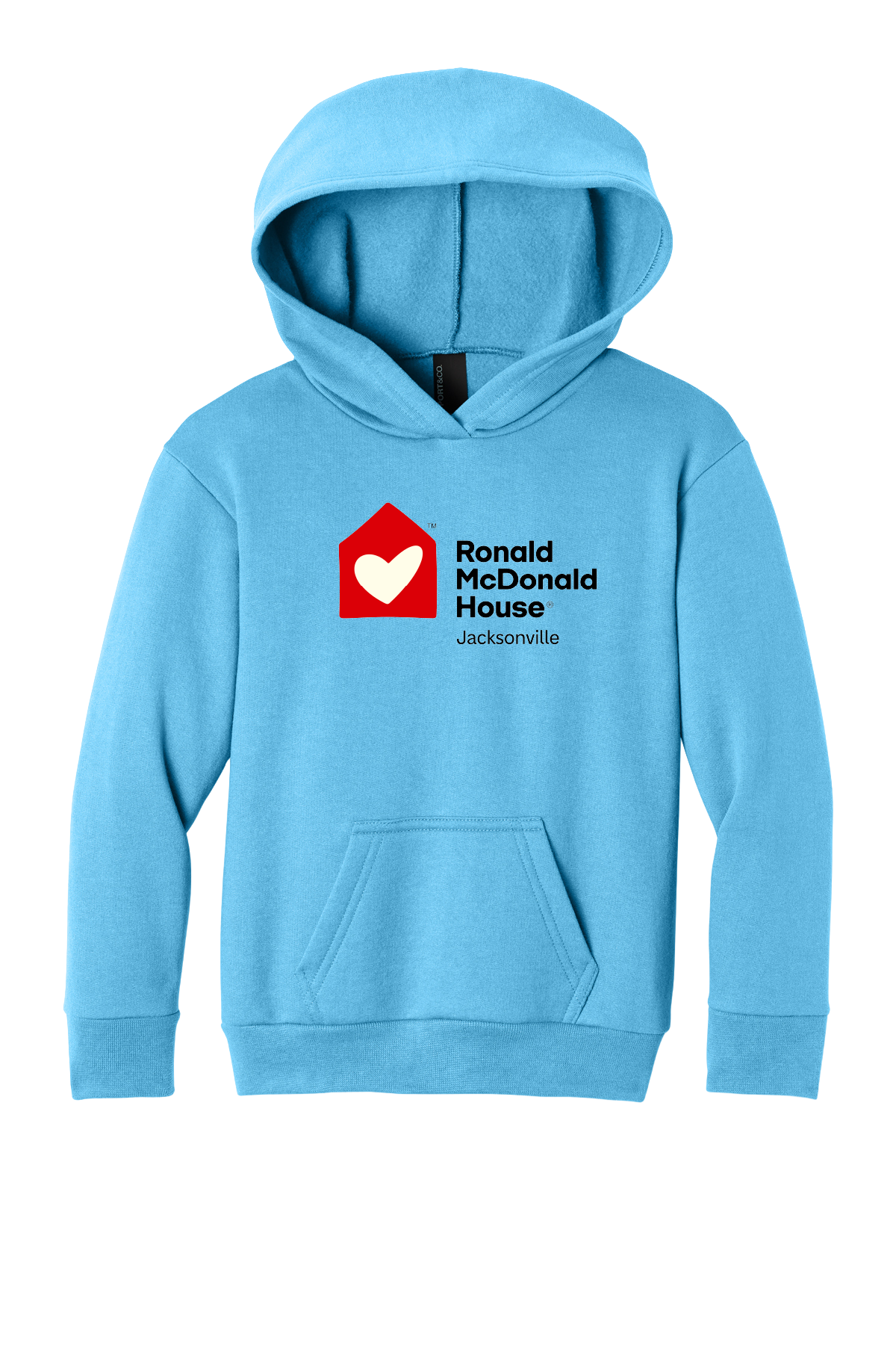 Ronald McDonald House Jacksonville - Port & Co® Youth Easy Fleece Pullover Hooded Sweatshirt