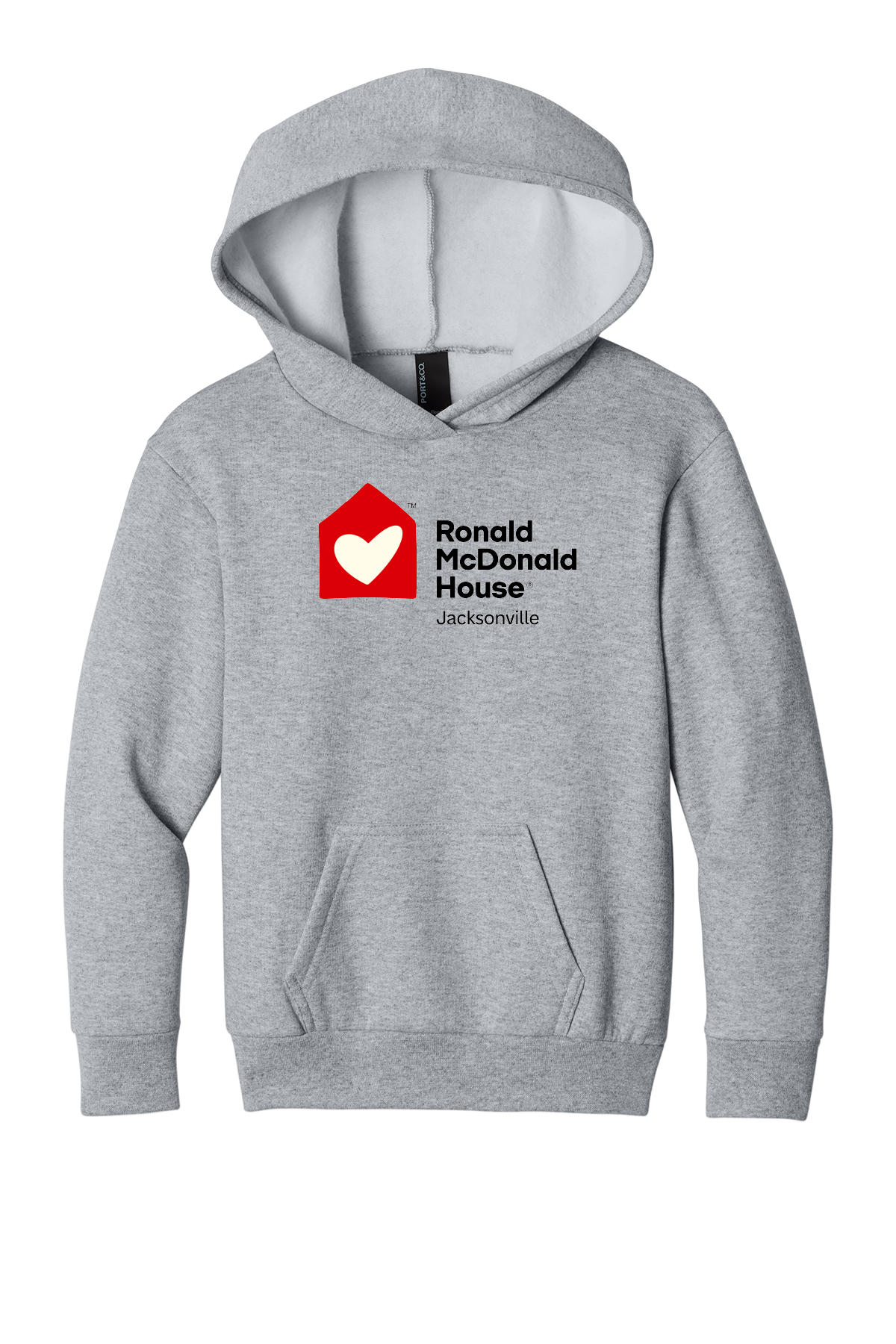 Ronald McDonald House Jacksonville - Port & Co® Youth Easy Fleece Pullover Hooded Sweatshirt