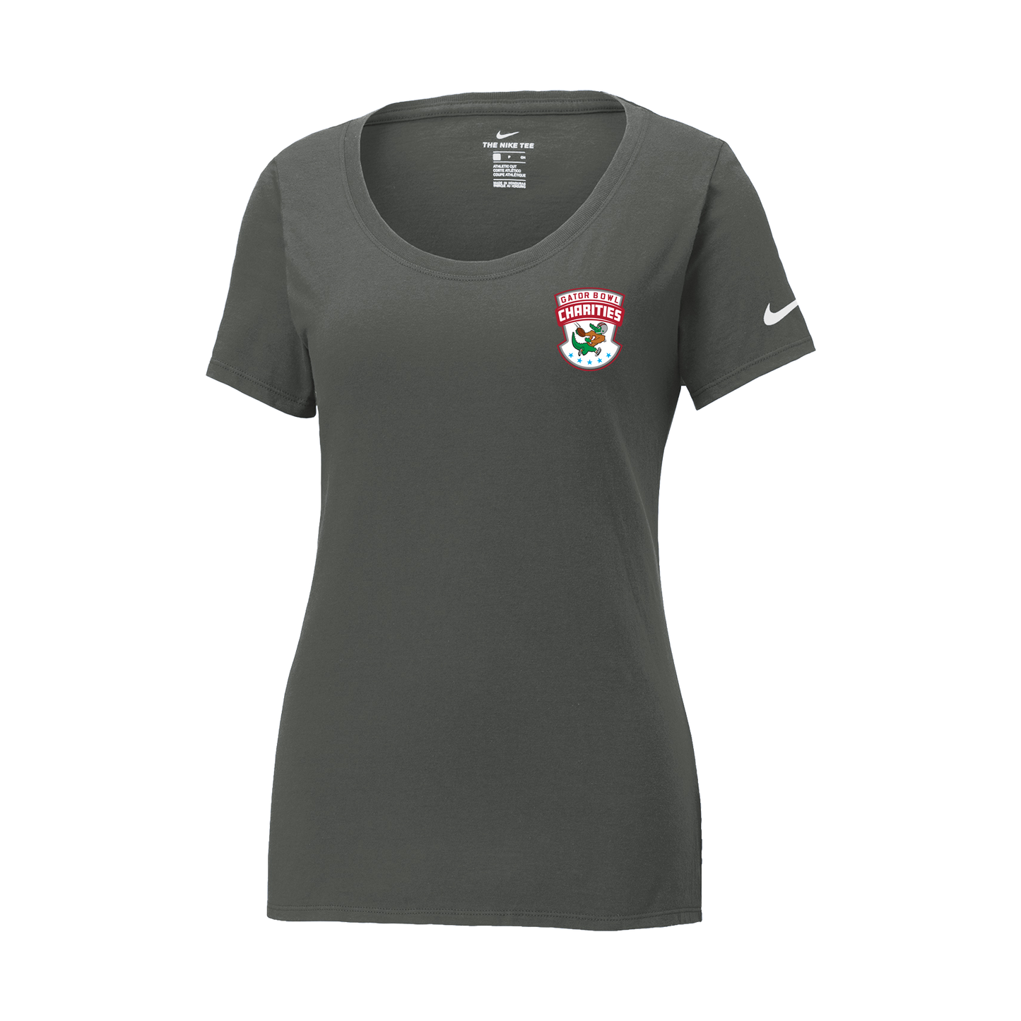 Bowl'd Ladies- Nike Women's Dri-FIT Cotton/Poly Scoop Neck Tee
