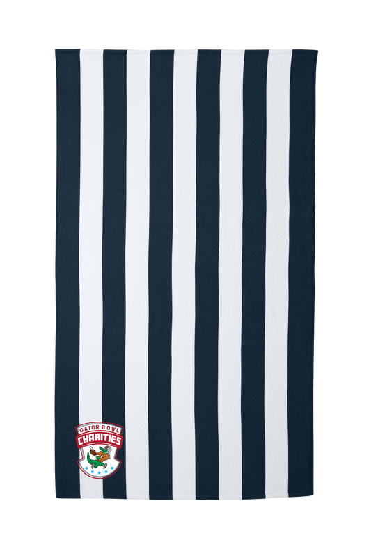 Gator Bowl Charities - Port Authority Cabana Stripe Beach Towel