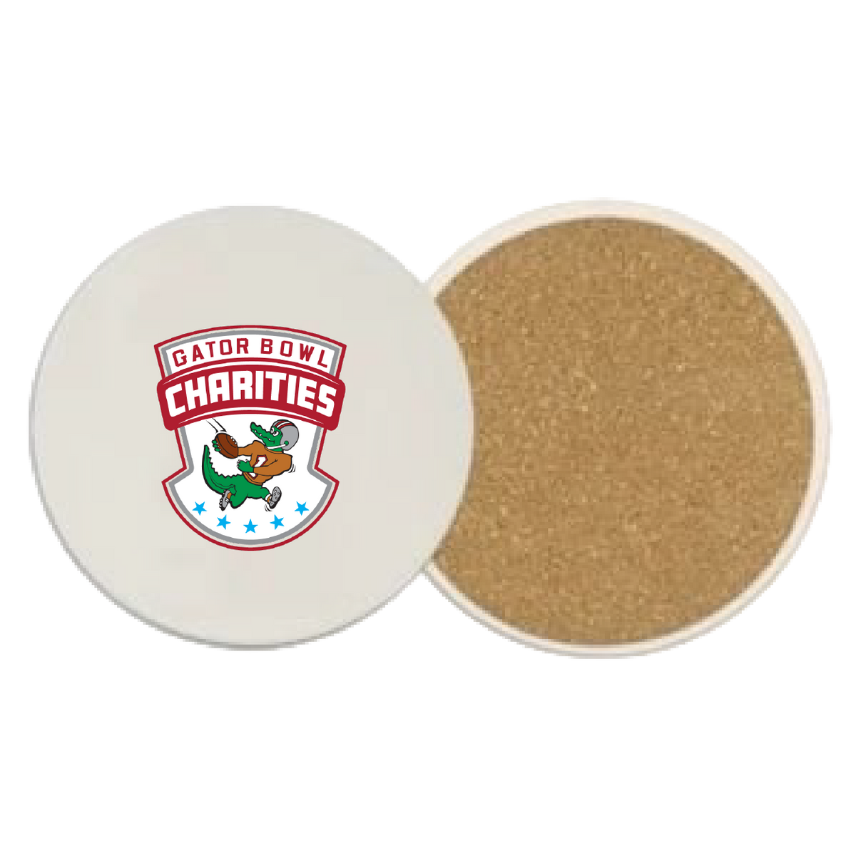 Gator Bowl Charities - Round Absorbent Stone Coasters
