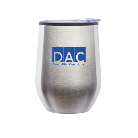 DAC - 12 oz. Shelby Stemless Wine Glass with lid