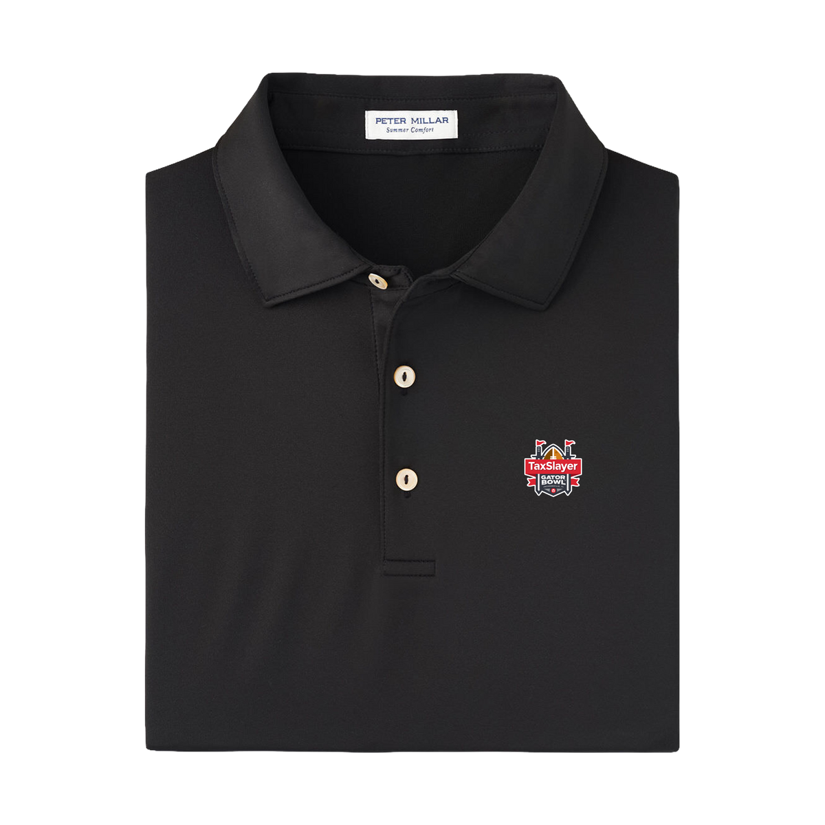 TSGB - Peter Millar Men's Solid Performance Polo - Self Collar
