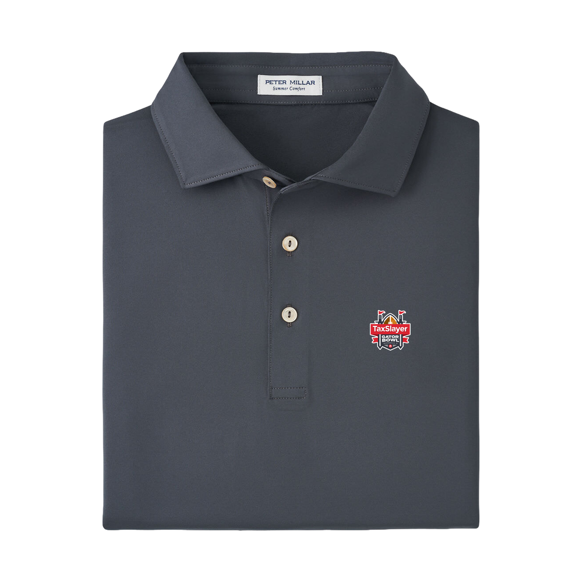 TSGB - Peter Millar Men's Solid Performance Polo - Self Collar