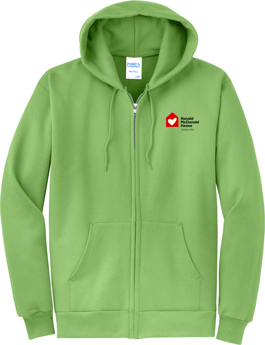 Ronald McDonald House Jacksonville - Port & Co® Core Fleece Full-Zip Hooded Sweatshirt