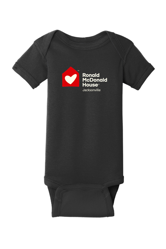 Ronald McDonald House Jacksonville - Rabbit Skins™ Infant Short Sleeve Baby Rib Bodysuit