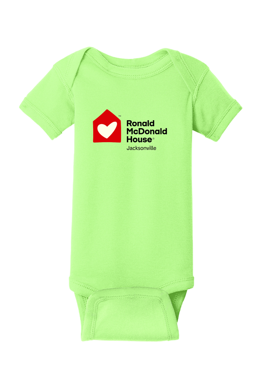 Ronald McDonald House Jacksonville - Rabbit Skins™ Infant Short Sleeve Baby Rib Bodysuit