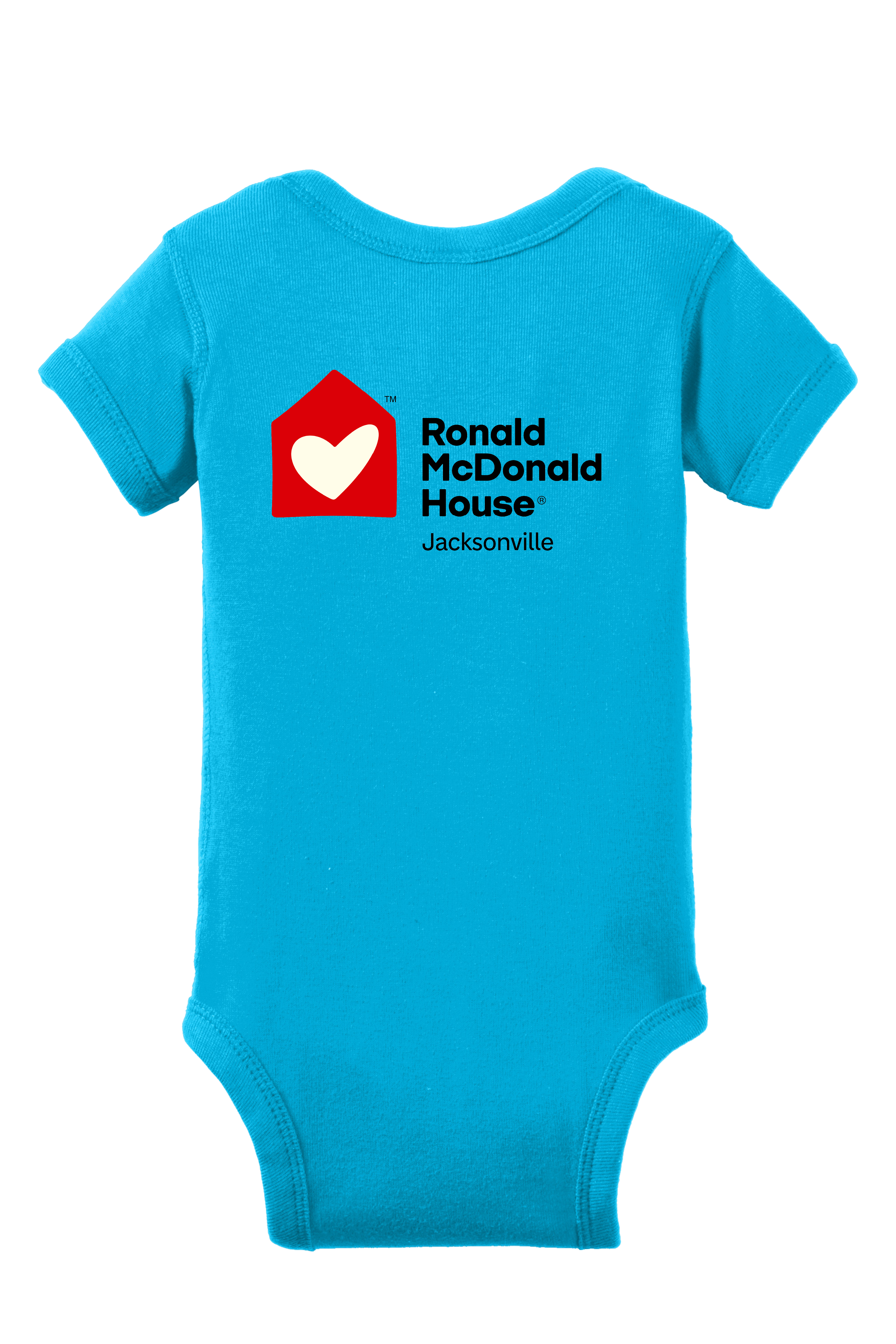 Ronald McDonald House Jacksonville - Rabbit Skins™ Infant Short Sleeve Baby Rib Bodysuit