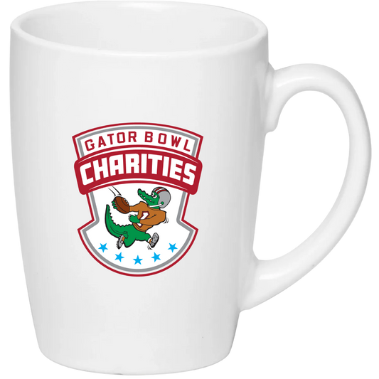 Gator Bowl Charities - 12 oz. Curved Java Custom Coffee Mug