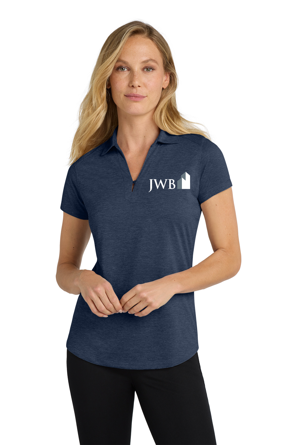 JWB - Port Authority® Women's Digi Heather Performance Polo