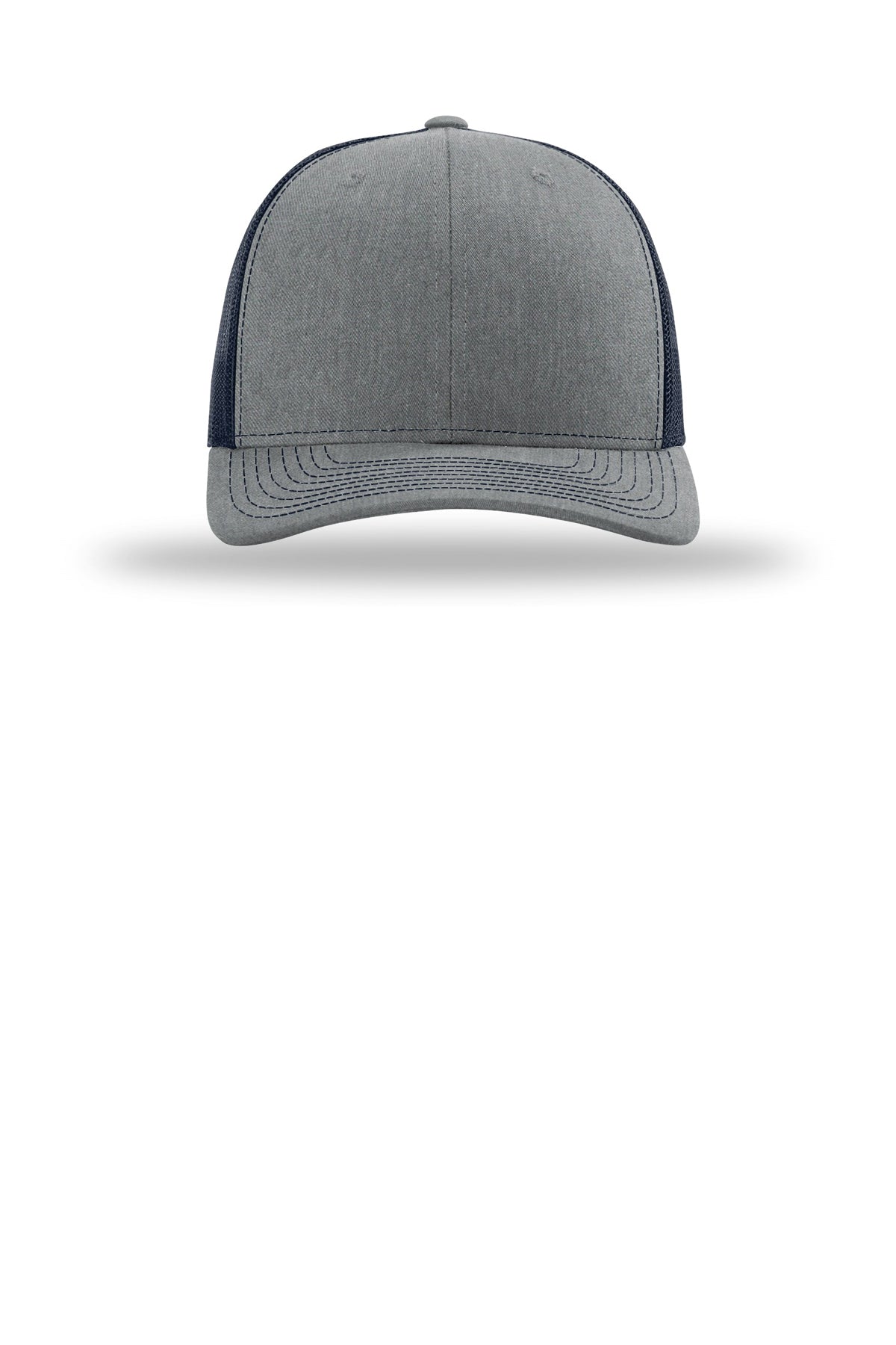 112 — Heather Gray-Navy — front